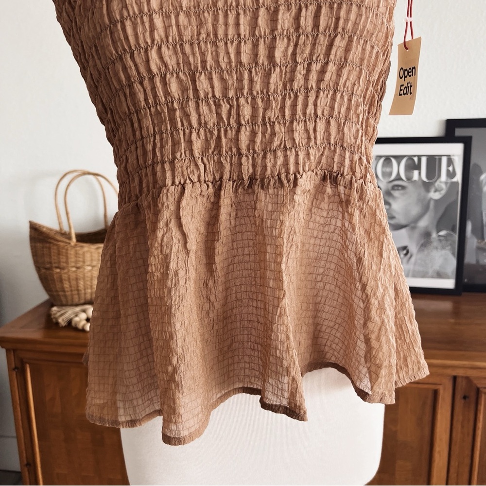 TAN STRAPLESS STRETCHY TOP #0322 - Picture 5 of 7